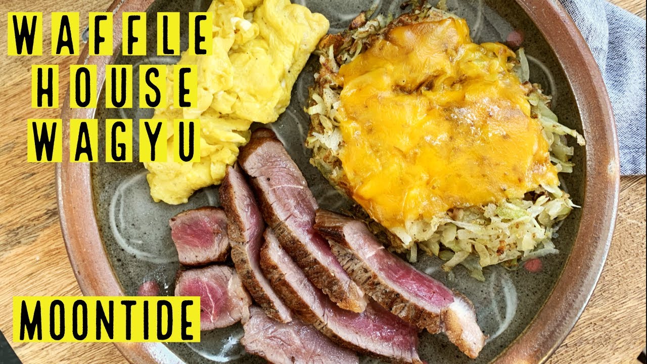 Waffle House Wagyu. Steak, Eggs and Hash Browns, the perfect breakfast.