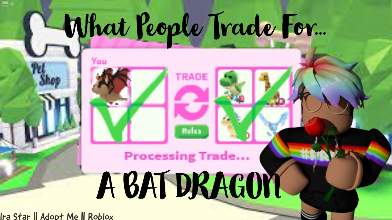 What People Trade For A Bat Dragon In ADOPT ME || Adopt Me! || EiliStar