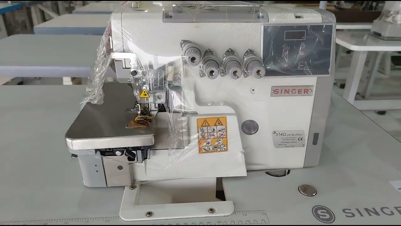 Máquina de costura industrial ponto cadeia singer modelo direct drive