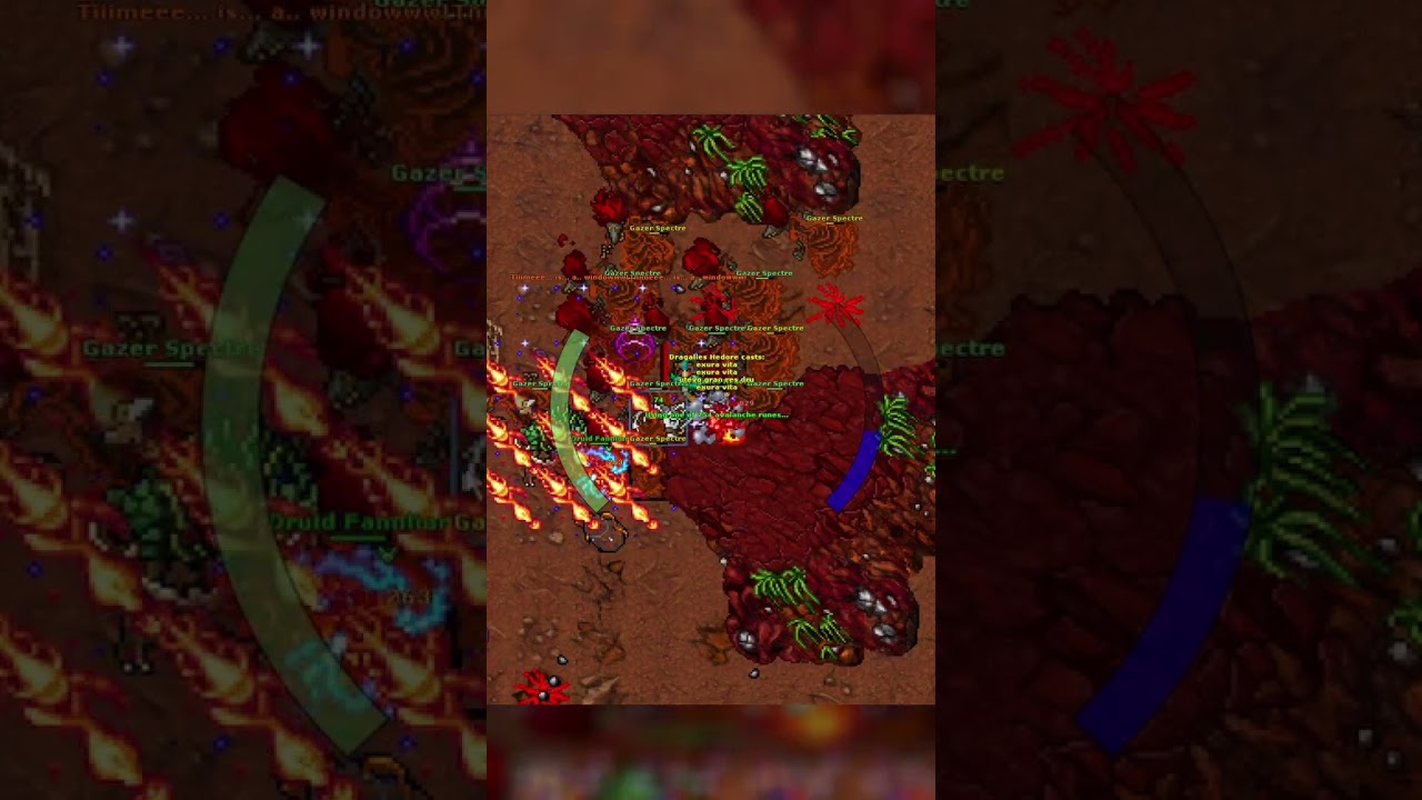 JAK UCIEC Z TRAPA 280 #druid #tibia #shorts  #tibiaclips  #tibiagame #mmorpg