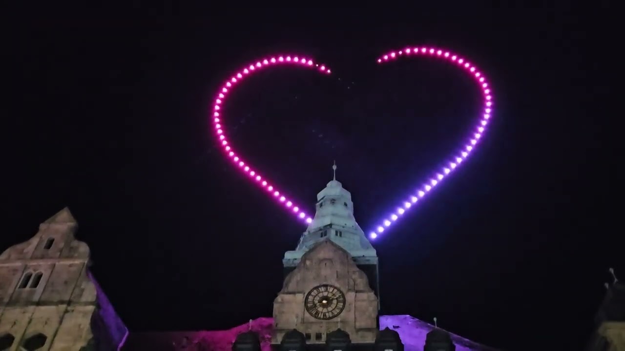 Recklinghausen leuchtet 2025 Drohnenshow