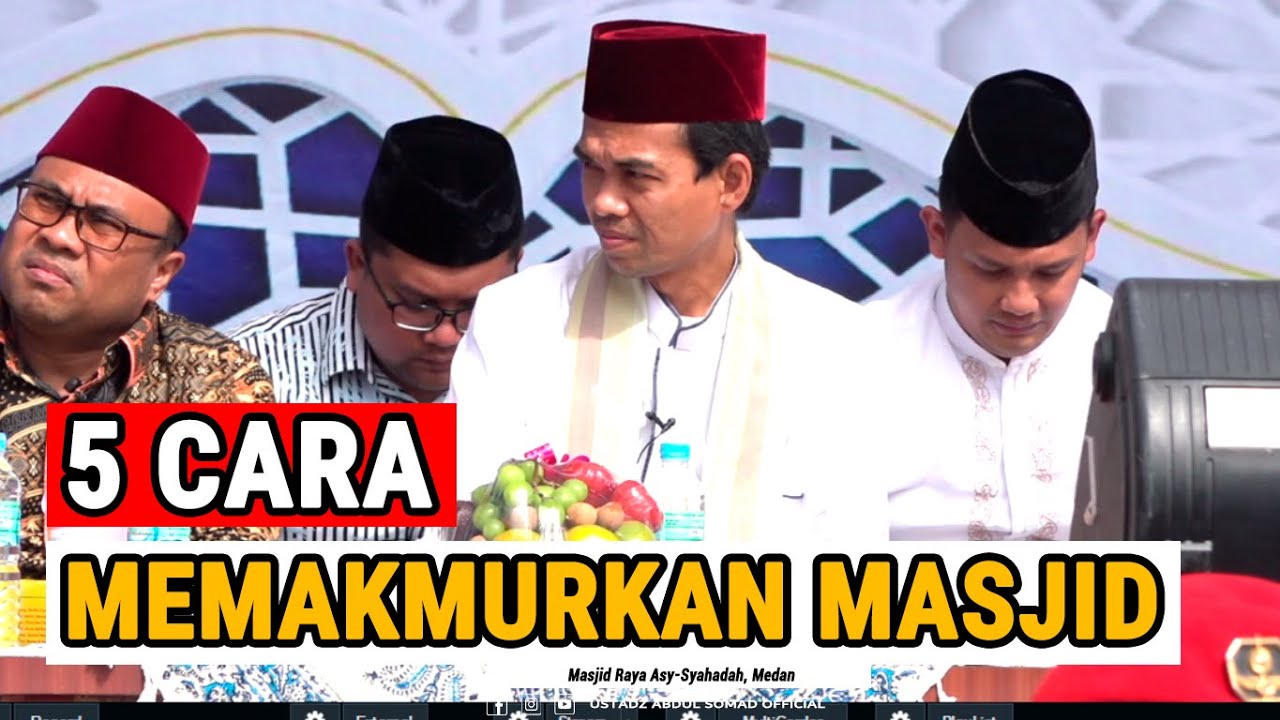 LIVE | TABLIGH AKBAR MEDAN - 5 CARA MEMAKMURKAN MASJID  | Masjid Raya Asy-Syahadah, Medan