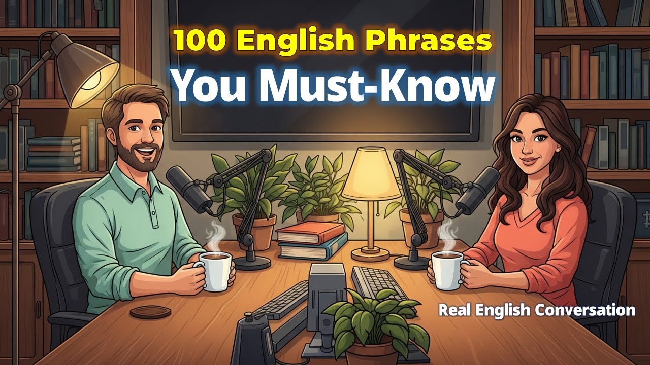 100 Must-Know English Phrases for Beginners | Easy English Conversation Practice