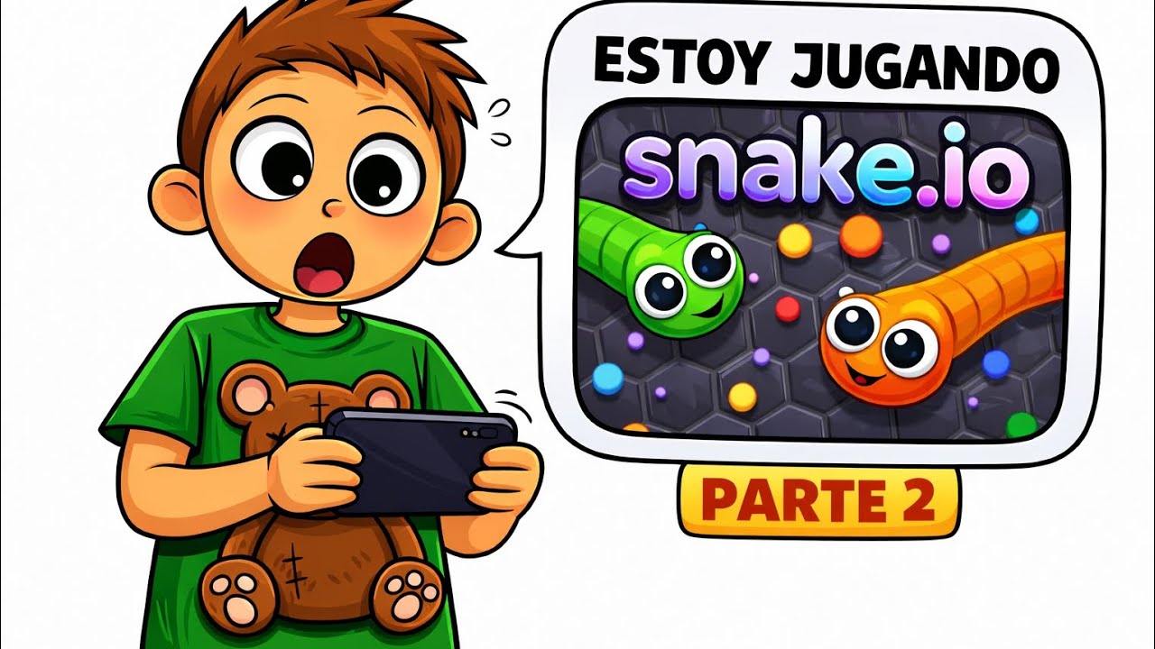 Snake.io parte 2 momento divertido