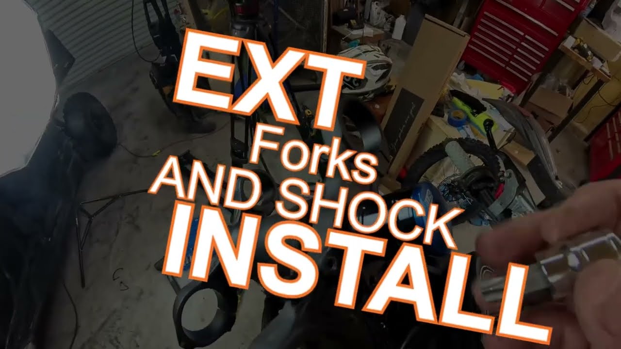 Detailed install of EXT forks and rear shock on E-ride Pro SS