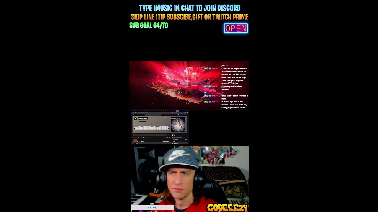 🎉MUSIC FEEDBACK🔥 JOIN DISCORD TO SUBMIT SONGS/BEATS🥳GRANDE CHILL VIBES SUB GOAL 63/65❤️