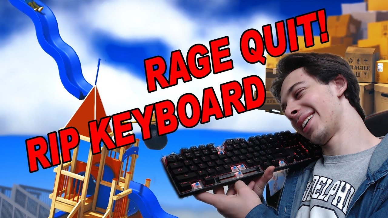 NikaTMG კლავიატურას ლეწავს!!! RAGE QUIT (Getting over it)