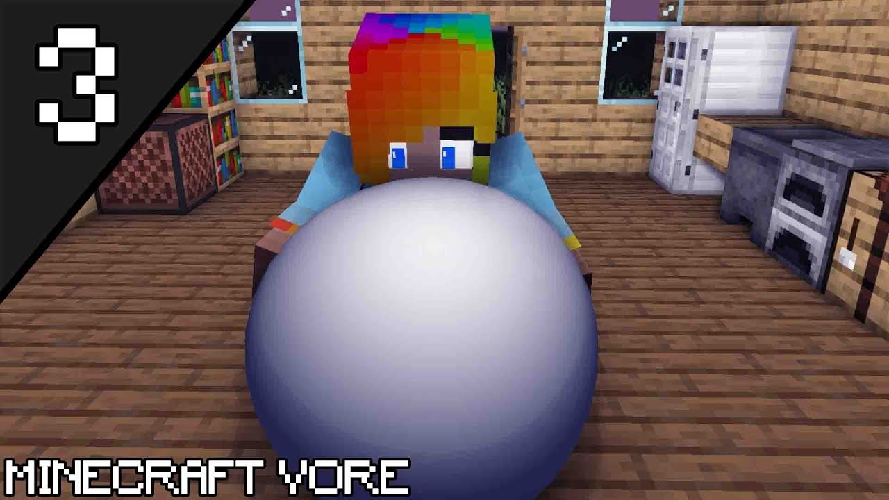 Minecraft Vore 3 - Eating a whole pigman | Brutoro
