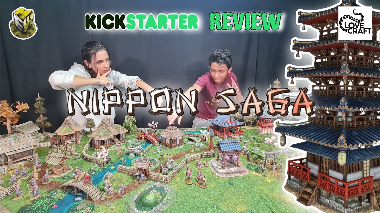 NIPPON SAGA (KICKSTARTER REVIEW, SHOGUN Realistic RPG MASSIVE TABLE ) Iain Lovecraft WARGAMING ESP.