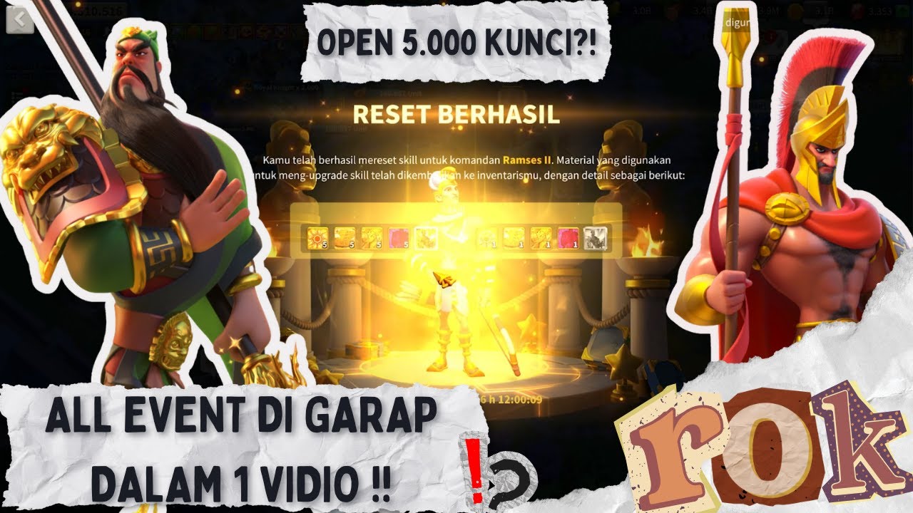 OPEN 5.000 KUNCI! LEGEND, CRYSTAL, SOVEREIGN… DAPET APA?! | ALL EVENT MTG & RESET SKILL