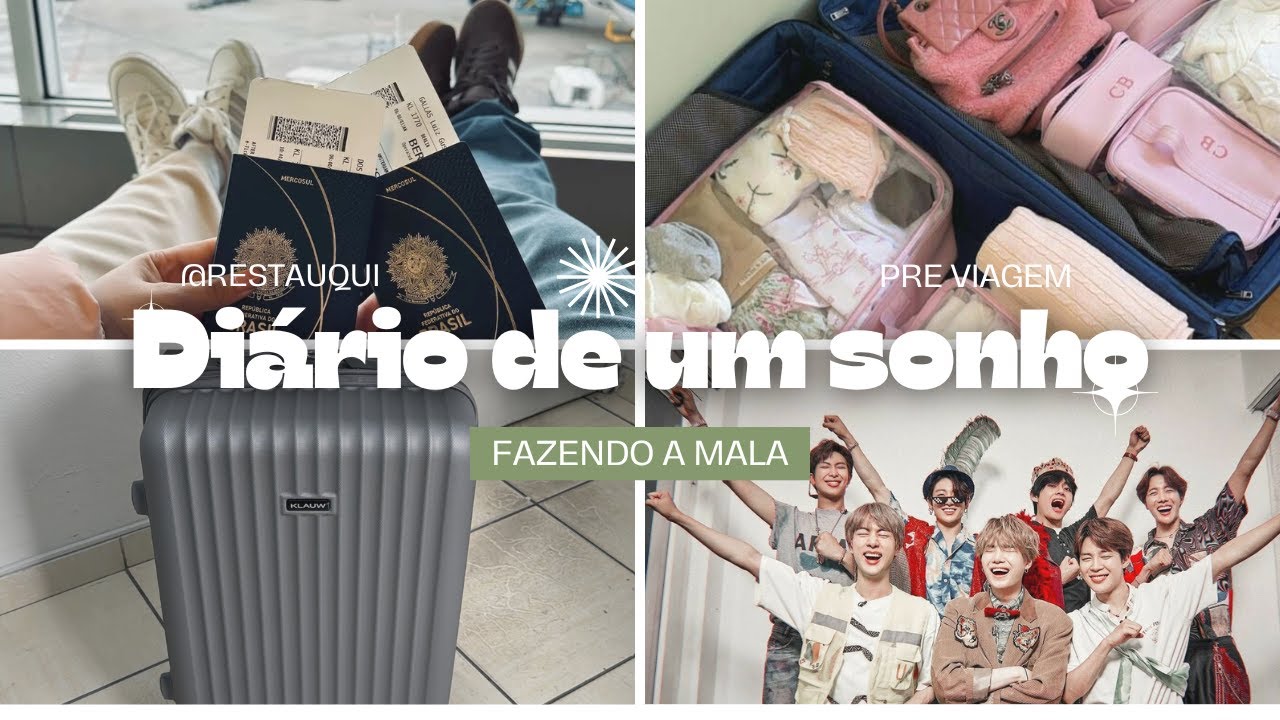DIÁRIO DE UM SONHO | PRÉ-VIAGEM | EP. 3 - ARRUMANDO A MALA