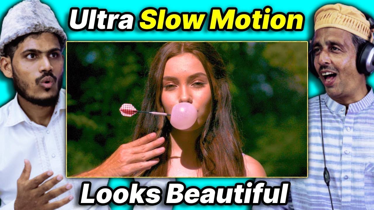 Villagers React To Everything Looks Better In Slow Motion ! Tribal People React To Legendary Shots
