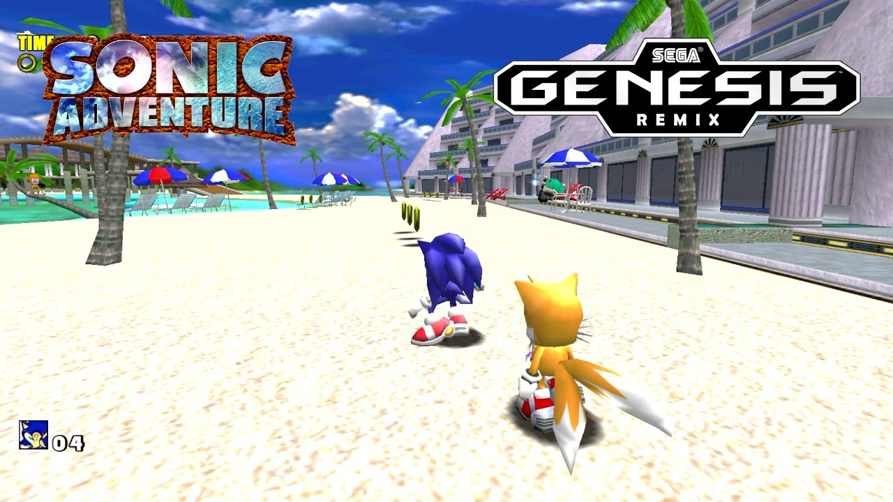 Sonic Adventure Emerald Coast 1 Sega Genesis remix (Sonic 1 version)