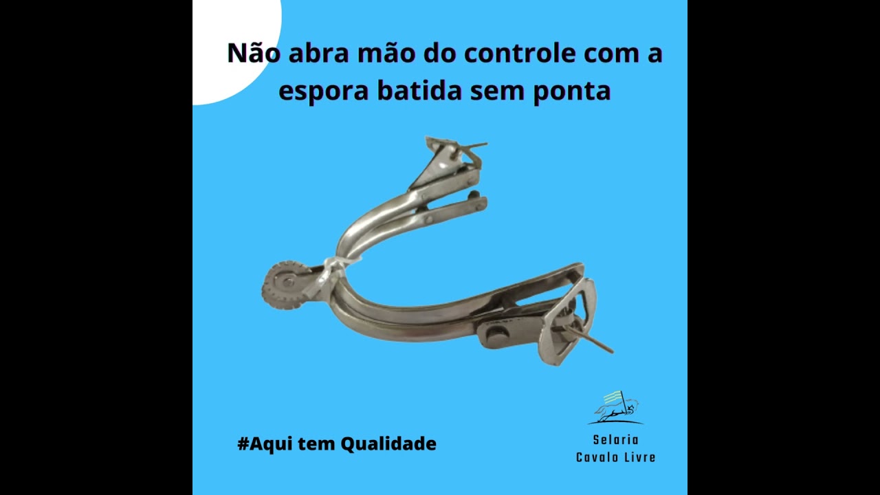 N&atilde;o abra m&atilde;o do controle com a espora batida sem ponta