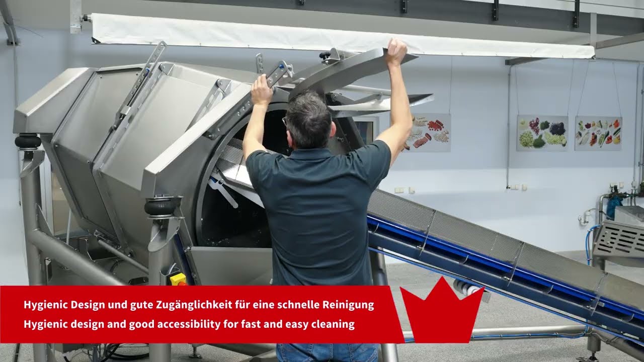 K1040H by KRONEN | Horizontal Drying System for Salad & Vegetables