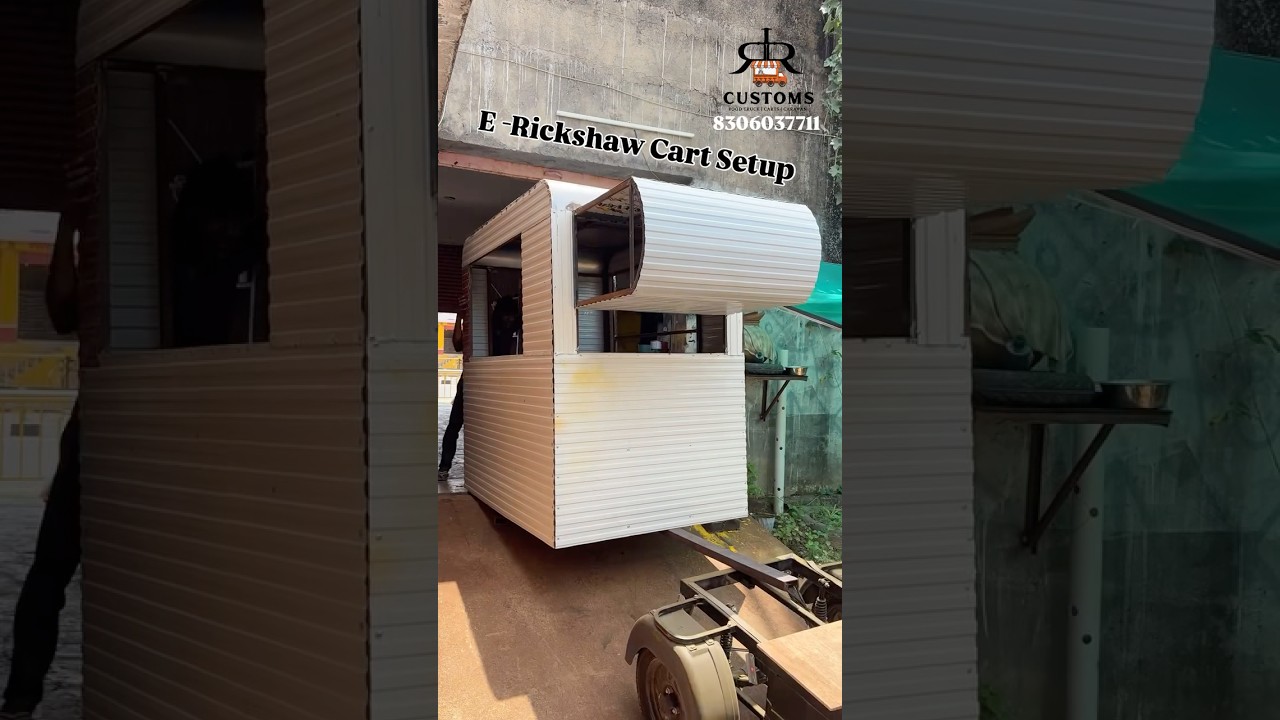 E-Rickshaw Food Cart Setup #rrcustoms #jaipur #foodcart