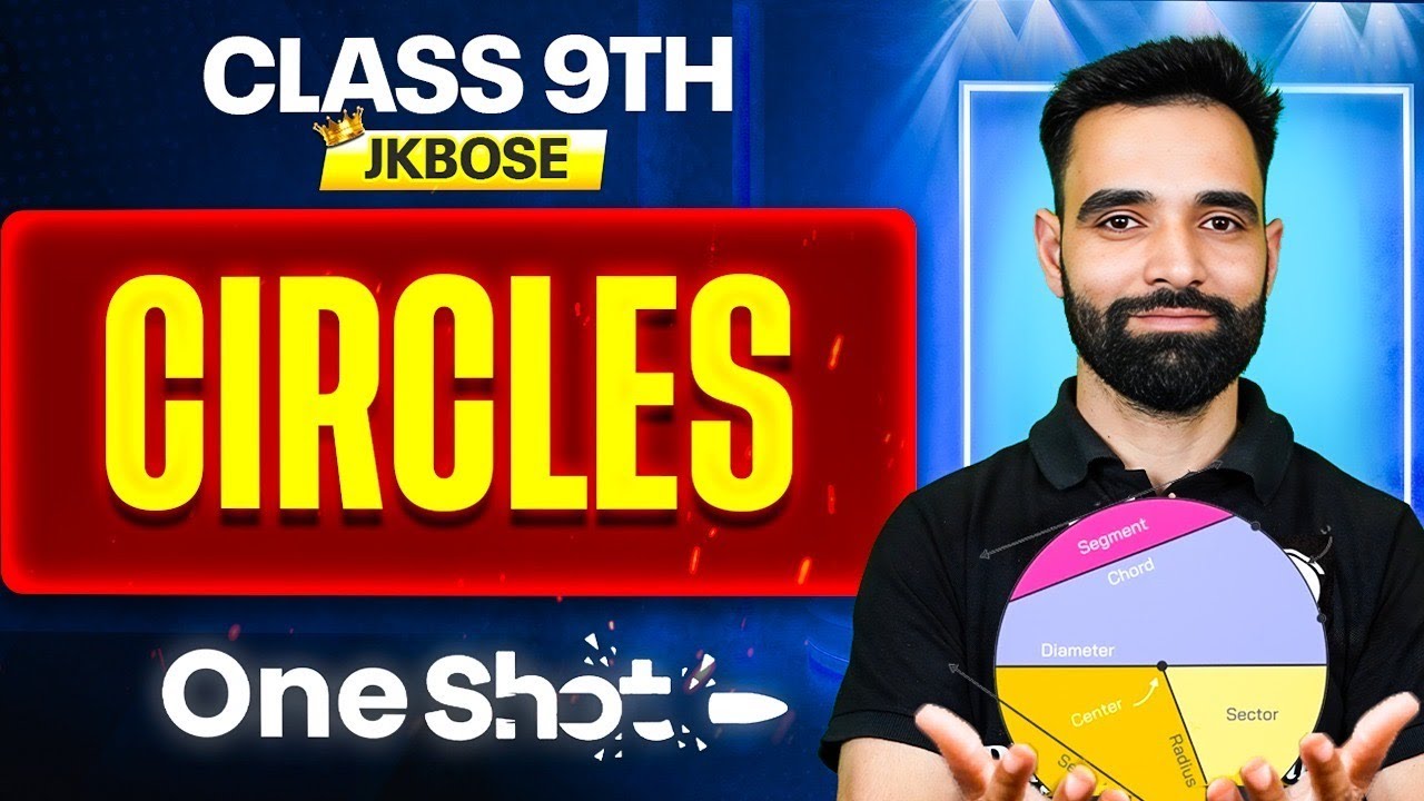 JKBOSE Class 9th Maths | Circles | ONE SHOT | JKBOSE Wallah