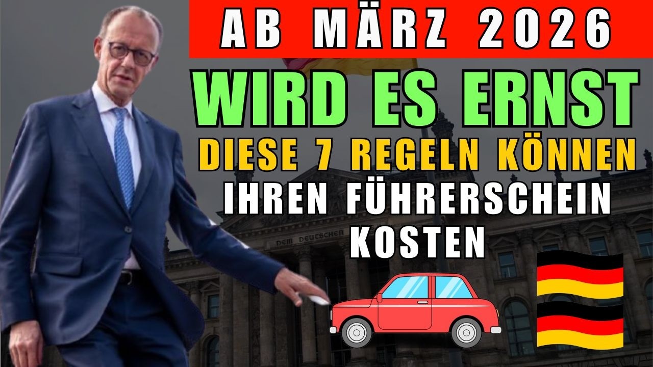 Ab März 2026 wird es ernst: Diese 7 Regeln können Ihren Führerschein kosten