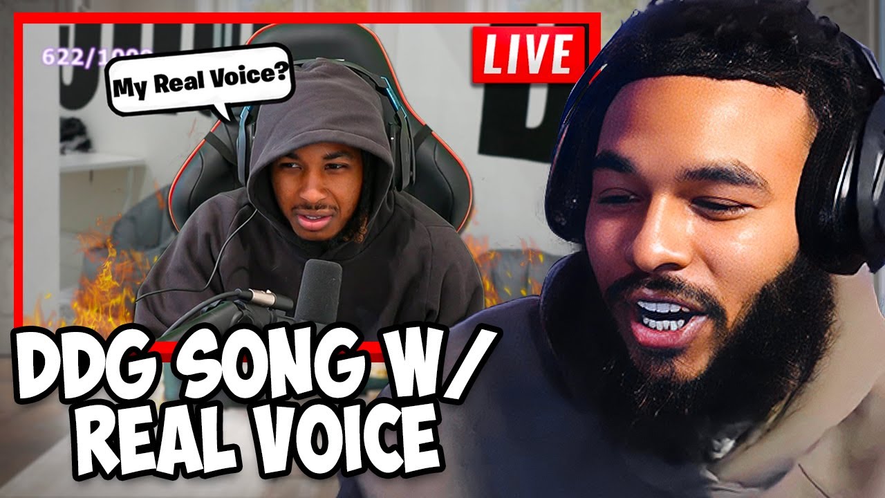 ClarenceNyc Reacts To DDG Trying To Make A Song With His Real Voice On Stream..😂