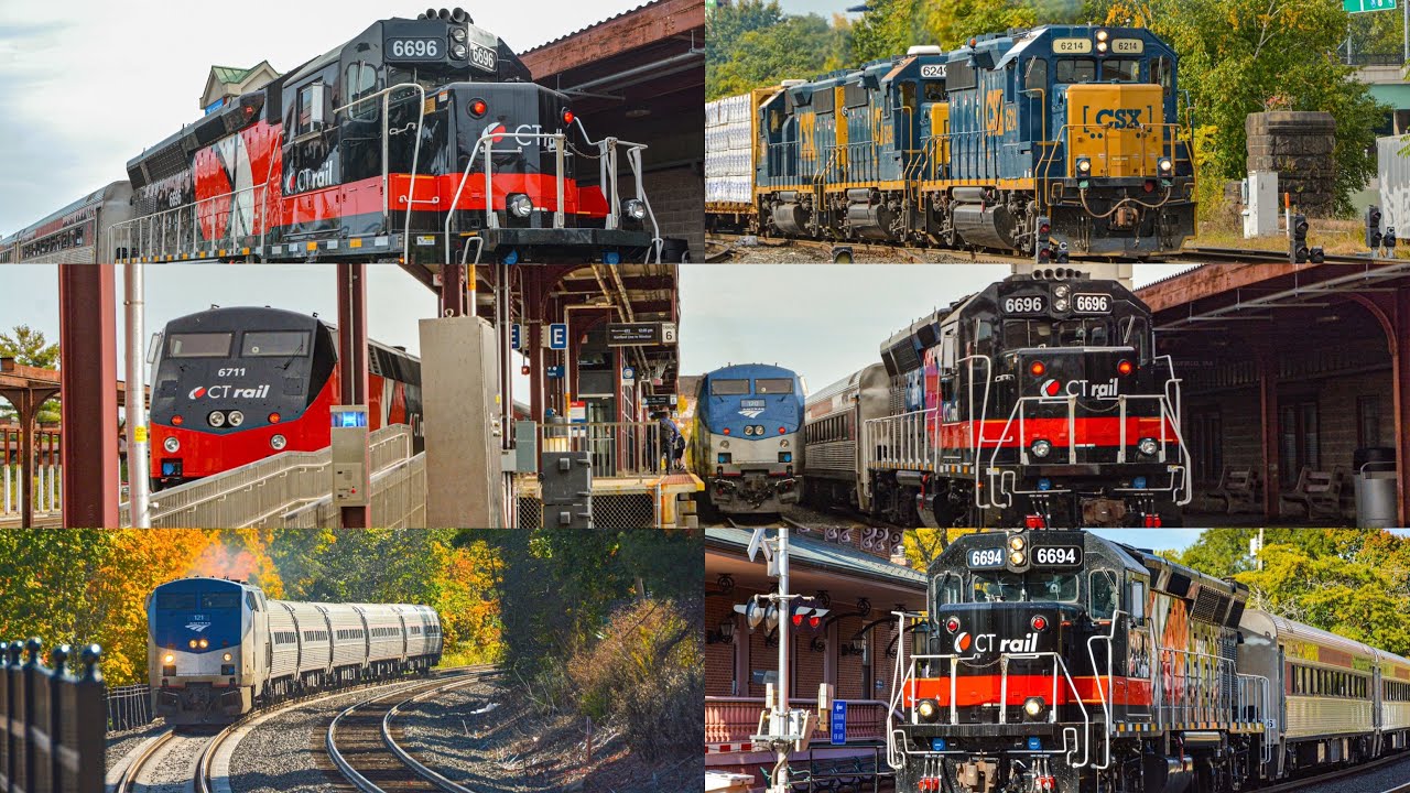 A Great Day of Railfaning in Springfield and Windsor with Amtrak, CTrail, CSO, and CSX (10/10/)