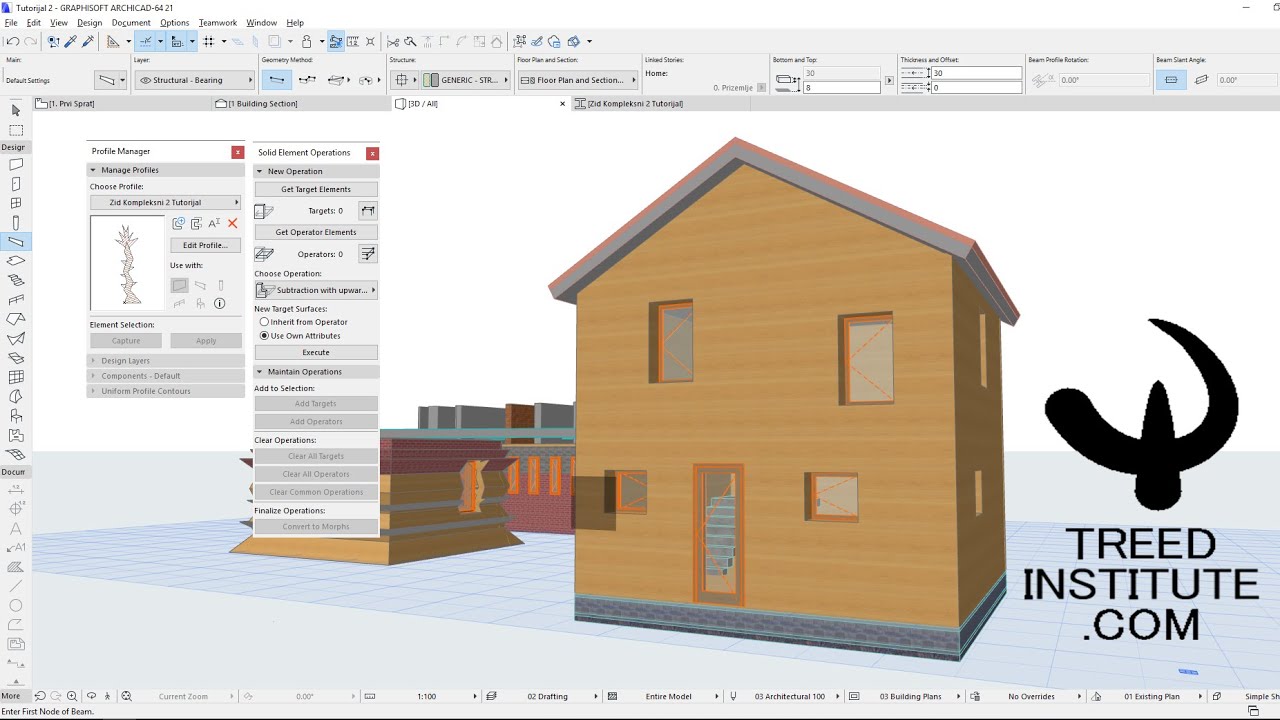 Ahiked napredni tutorijal - ArchiCAD advanced tutorial
