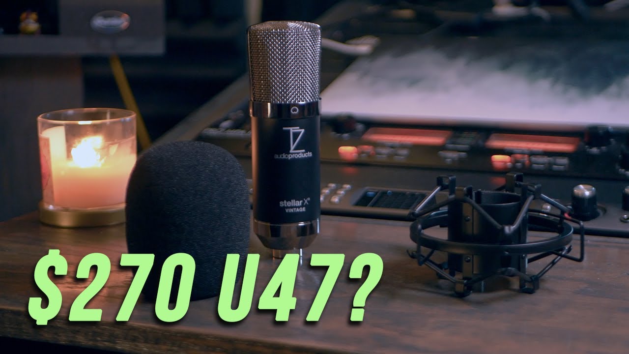 Stellar X2 Vintage Unboxing and Test VS Rode NT1 - Condenser Microphone Under $300