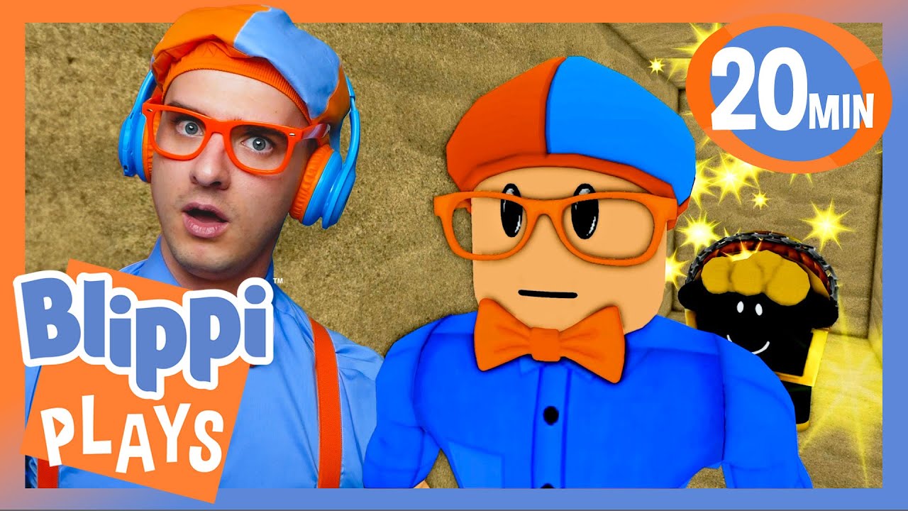 He's Right Behind Me... Isn't He? | BEST OF BLIPPI PLAYS | Roblox Gaming Videos for Kids