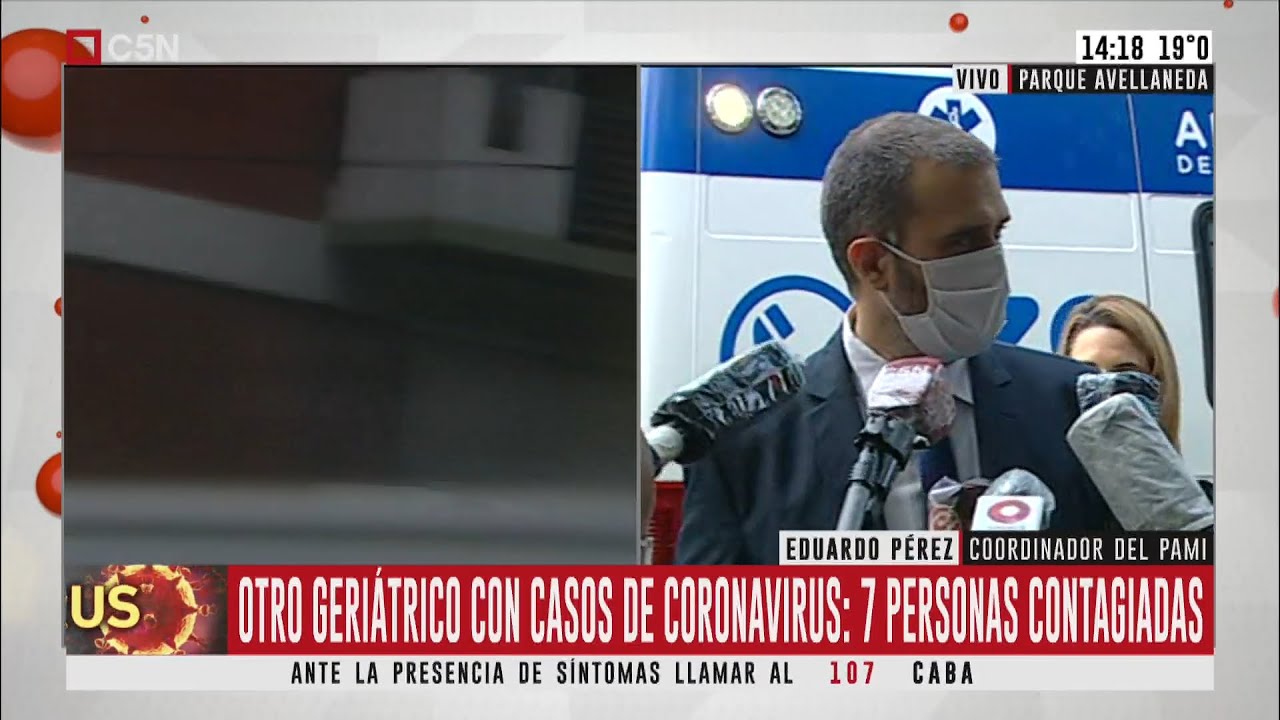 7 personas contagiadas en un geri&aacute;trico de Parque Avellaneda: habla Eduardo P&eacute;rez