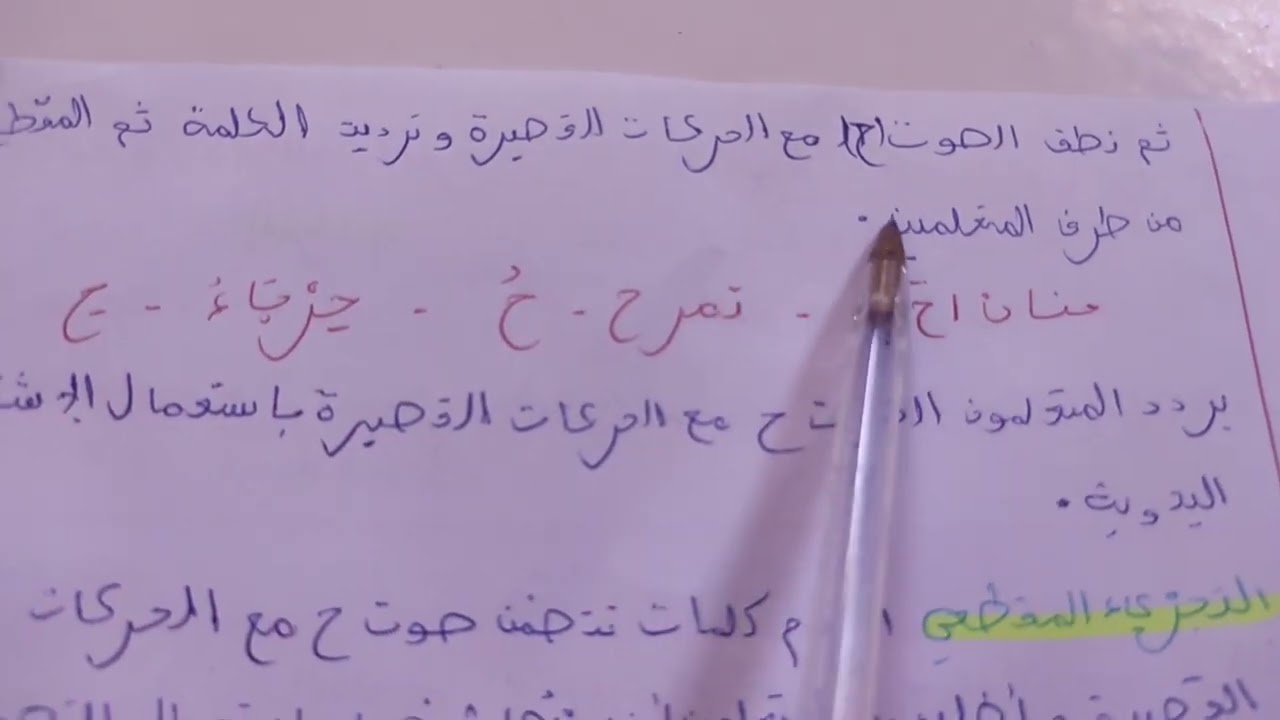 جذاذة القراءة المستوى الاول#حرف الحاء# الحصة 1.