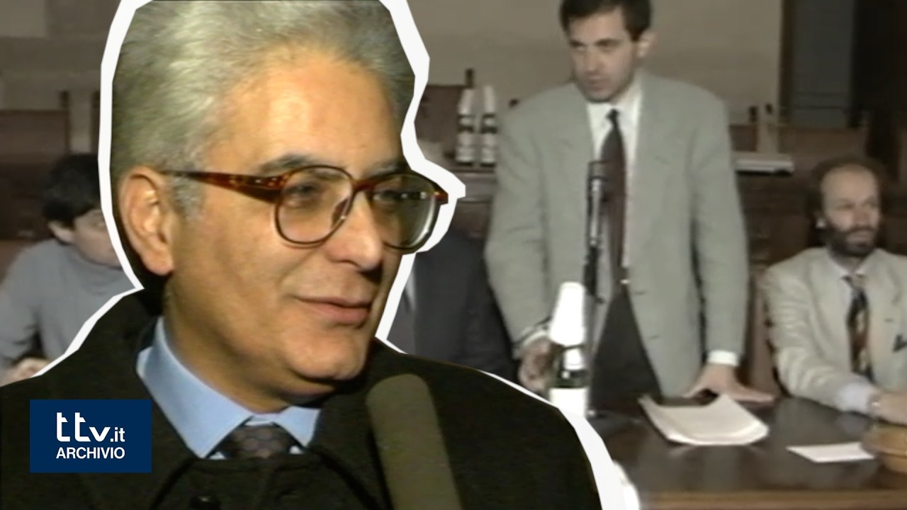 1993: Mattarella a Città di Castello tra DC, Partito Popolare e nuova destra | TG | Archivio TTV.it