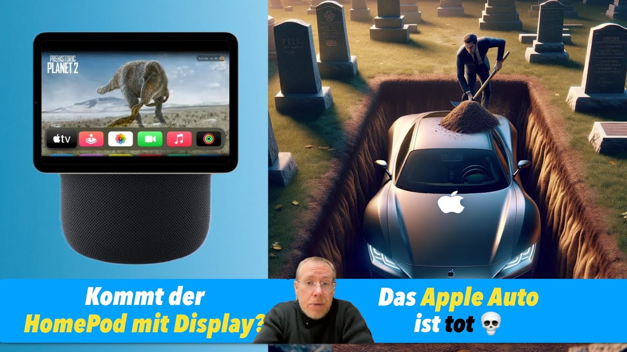 Kein Apple-Auto: Apple cancelt Projekt Titan & Was soll der HomePod mit Display?