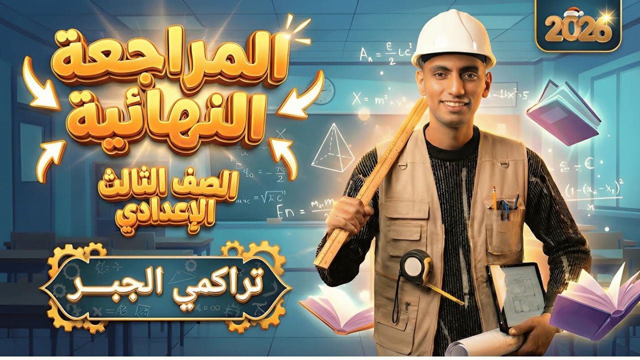 🔥 أصعب أسئلة التراكمي المتوقعة جبر بتوقع الأوائل ثالثة اعدادي 2026 😱