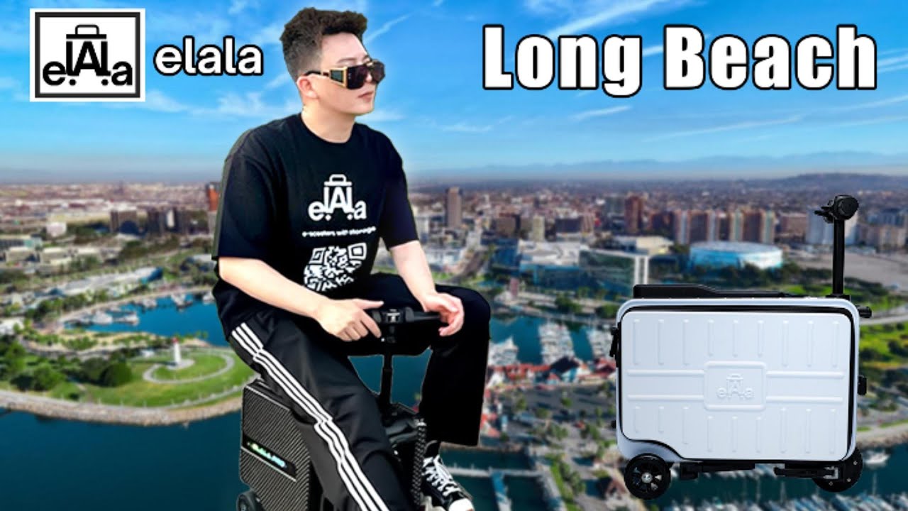 The Smart Rideable Bag | A Ride in Long Beach with ELALA