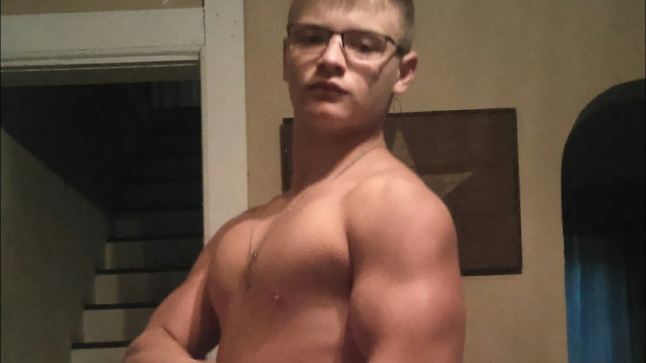 Ripped 14 Year old flexing update