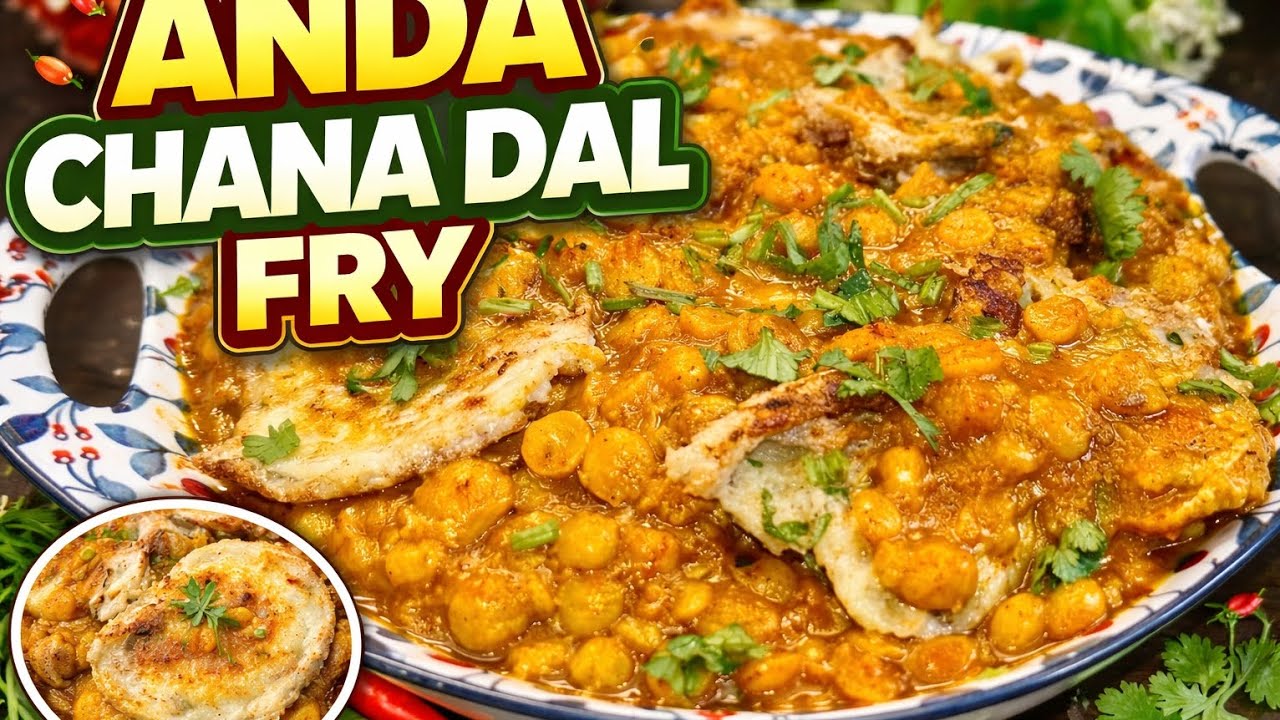 Anda chana dal fry || देसी स्टाइल अंडा चना दाल फ्राई