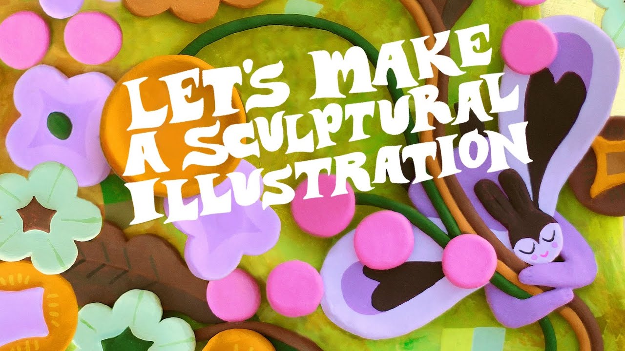 Sculpture + Illustration ❀ Gathering Flowers