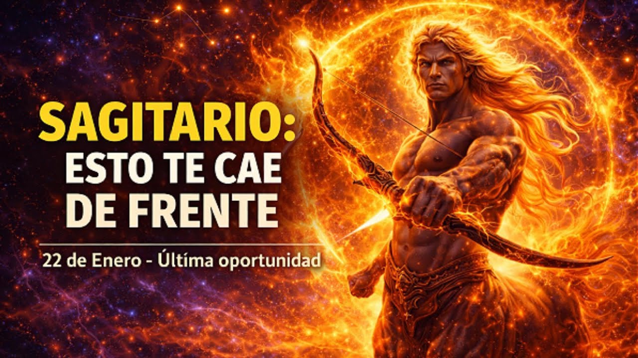 SAGITARIO ♐ 22 DE ENERO SOLO TENDRÁS 24H PARA ACTUAR ANTES DE QUE ESTO OCURRA ⏳✨