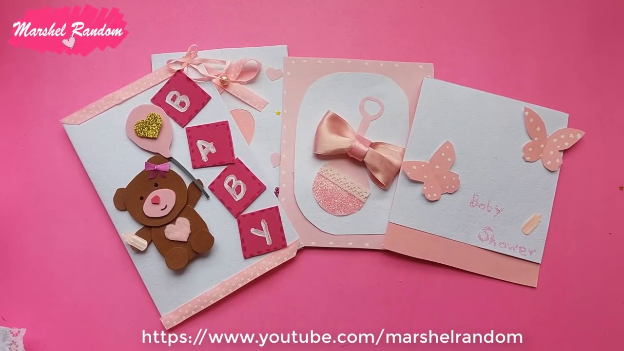 COMO HACER INVITACIONES BABY SHOWER 🎀DIY MANUALIDADES🌸