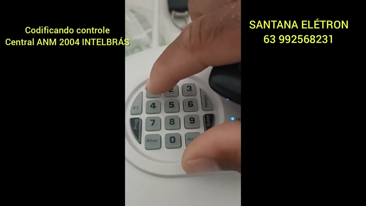 configuração do controle na central ANM 2004 intelbrás