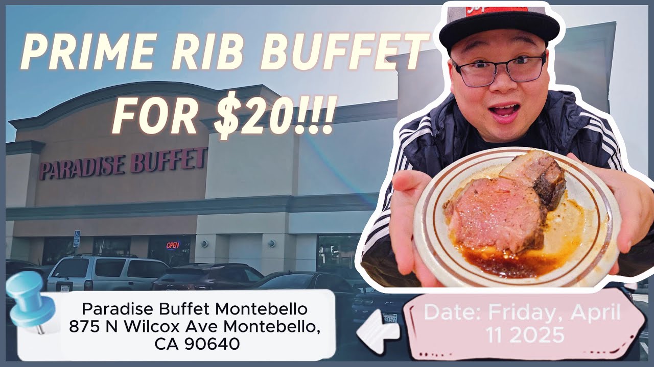 Шведский стол с блюдами из отборных ребрышек всего за 20 долларов?! | Paradise Buffet, Лос-Анджел...