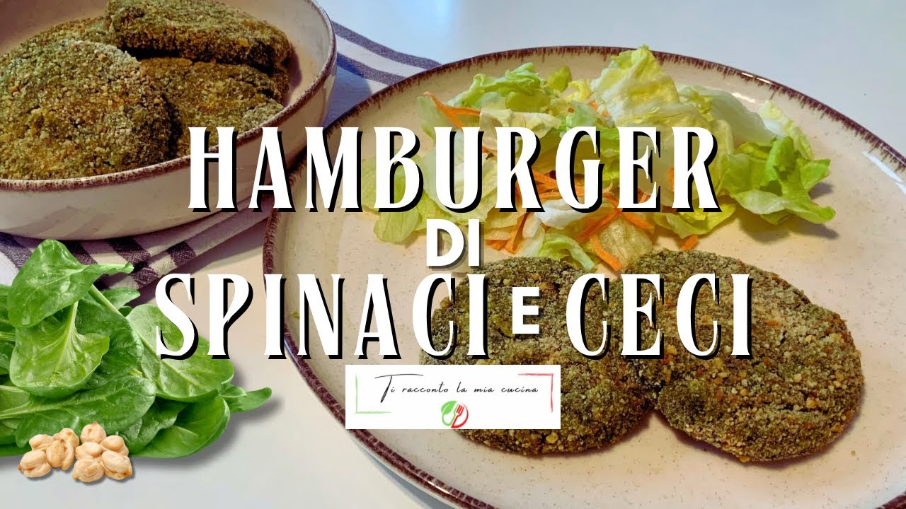 HAMBURGER DI SPINACI E CECI | Buoni facili e veloci da preparare