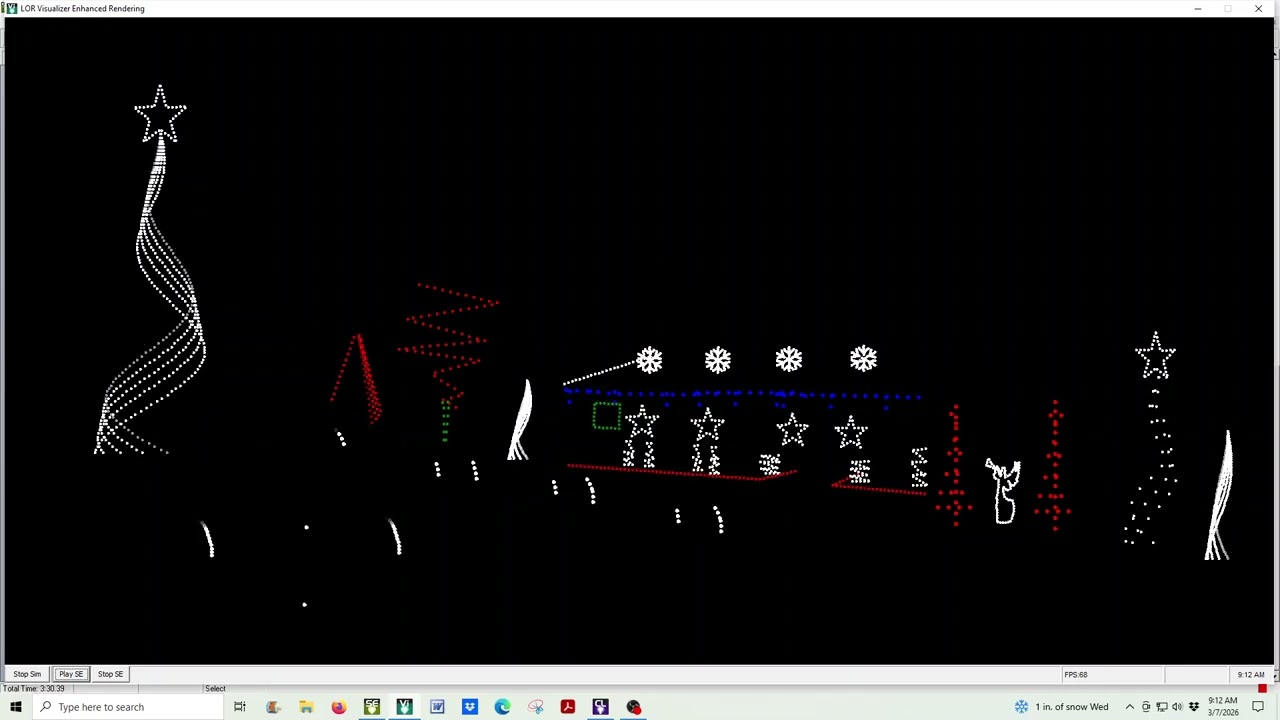 Lose Control by Teddy Swims. TBS Musical Christmas Light Display Visualizer file 2026