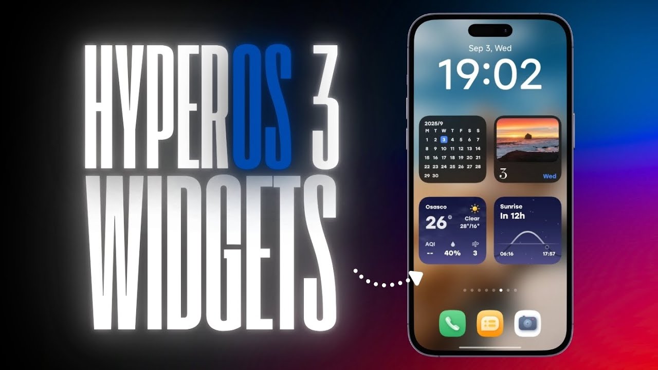 HYPEROS 3 😍 NOVOS WIDGETS PARA SEU XIAOMI