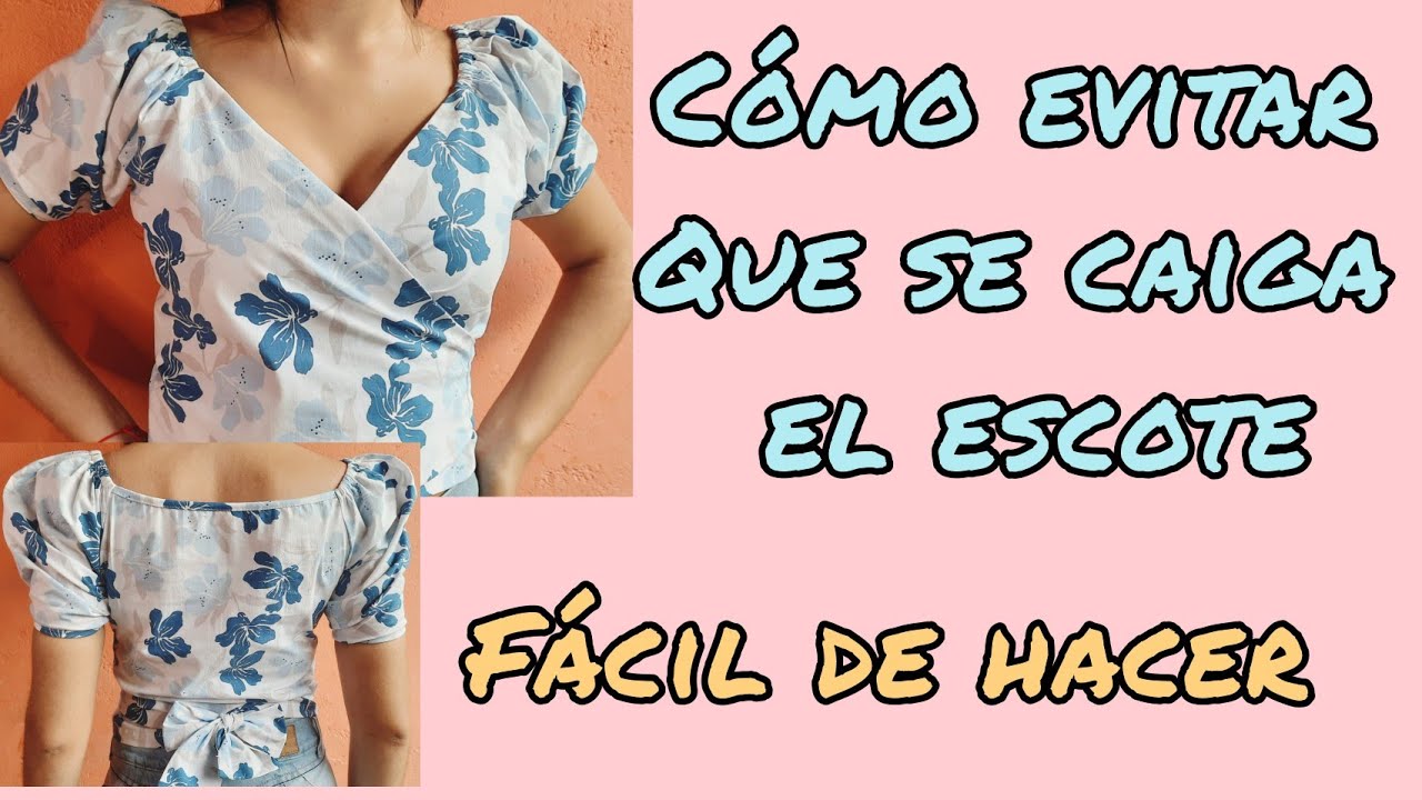 BLUSA CRUZADA CON PATRÓN SIN PINZAS