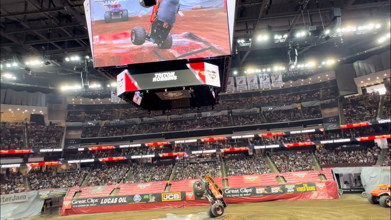 Krazy Train Monster Truck WINS Trick Competition at MONSTER JAM!! | Newark NJ 2024