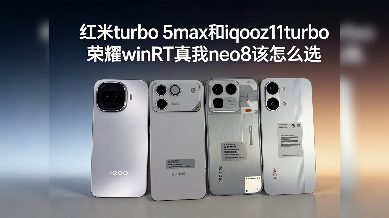 红米turbo5Max和iqooz11turbo真我neo8荣耀WinRT该怎么选超长实测