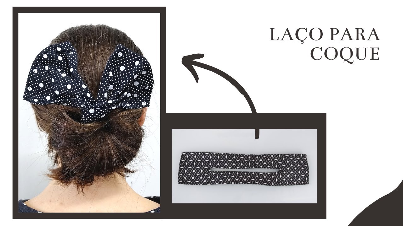 LAÇO PARA CABELO / COQUE #fastbun