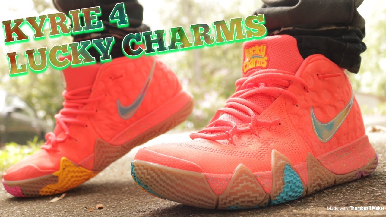 Nike Kyrie 4 Lucky Charms Review & Dope On Feet