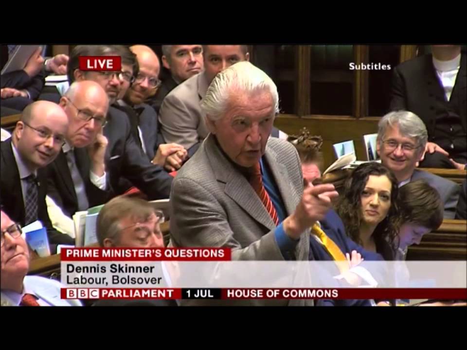 Dennis Skinner PMQs 01/07/2015 ... *No Wonder they call him Dodgy Dave*