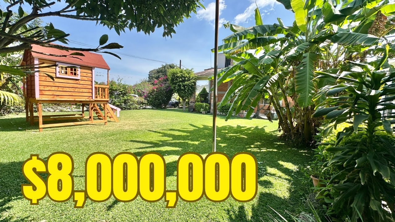 Venta de casa con alberca y amplio jardín en Jiutepec Morelos